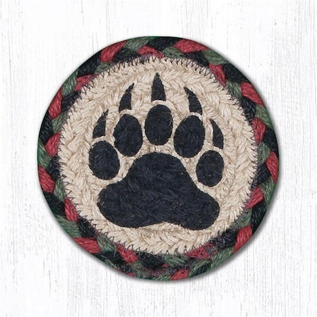 Palacedesigns 5 in Bear Paw Individual Coaster Rug PA1527735